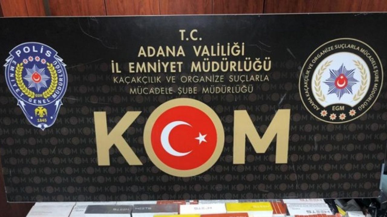 Adana'da otobüs yolcusunun valizinden 1580 kaçak elektronik sigara çıktı