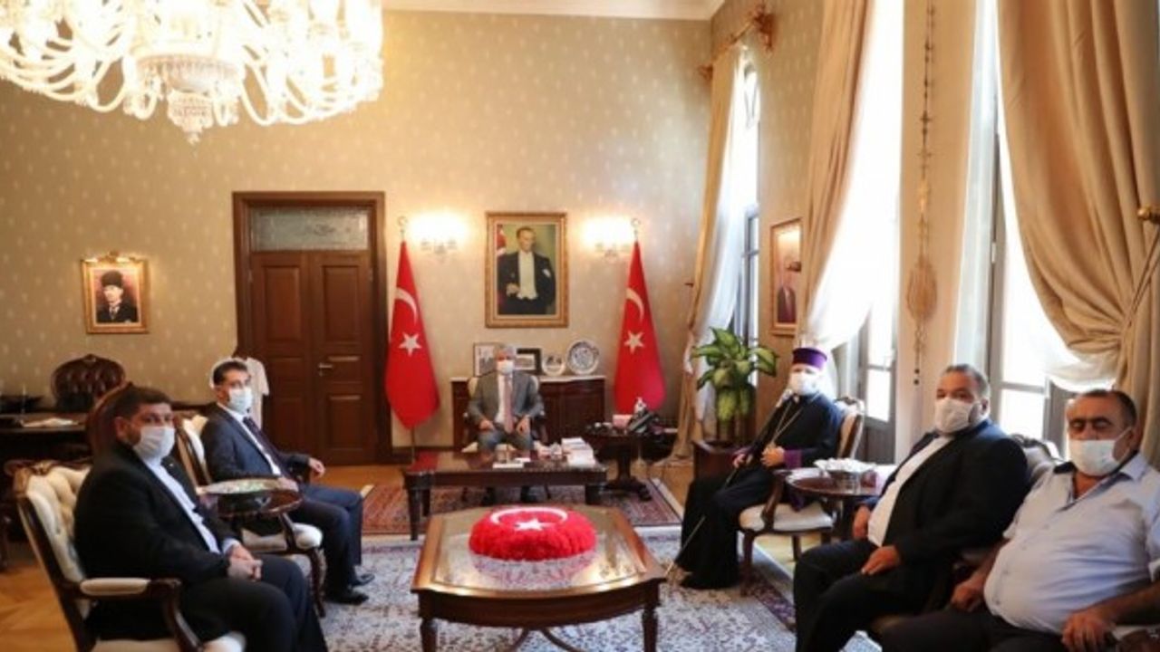 Türkiye Ermenileri Patriği Maşalyan'dan Hatay Valisi Doğan'a ziyaret