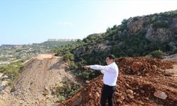 Antalya'da, Masa Dağı'ndaki yol çalışmaları sürüyor
