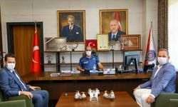 Kahramanmaraş Cumhuriyet Başsavcısı Yazıcı, AA Gaziantep Bölge Müdürü Bağrık'ı kabul etti