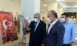 KSÜ'de, 15 Temmuz Demokrasi ve Milli Birlik Günü resim sergisi açıldı