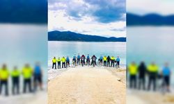 Salda Gölü'nün güvenliği "Bisikletli Martı Timi"ne emanet