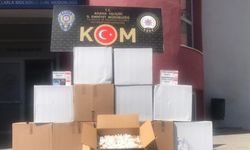 Adana'da gümrük kaçağı 120 bin boş makaron ele geçirildi