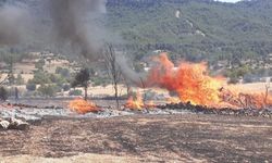 Antalya'da anız yangınının sıçradığı ev kullanılamaz hale geldi