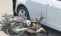 Gazipaşa'da otomobille motosiklet çarpıştı: 1 yaralı