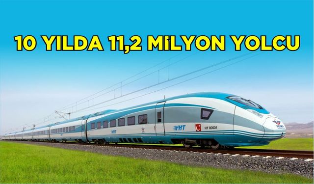 10 yılda 11,2 milyon yolcu