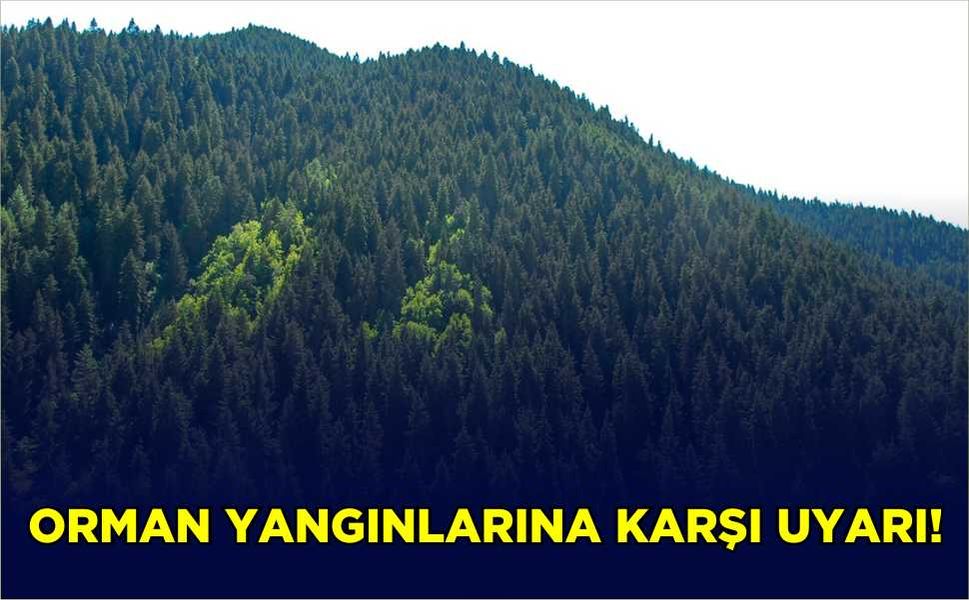 Orman yangınlarına karşı uyarı!